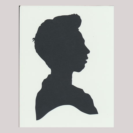 
        Silhouette with man looking right.